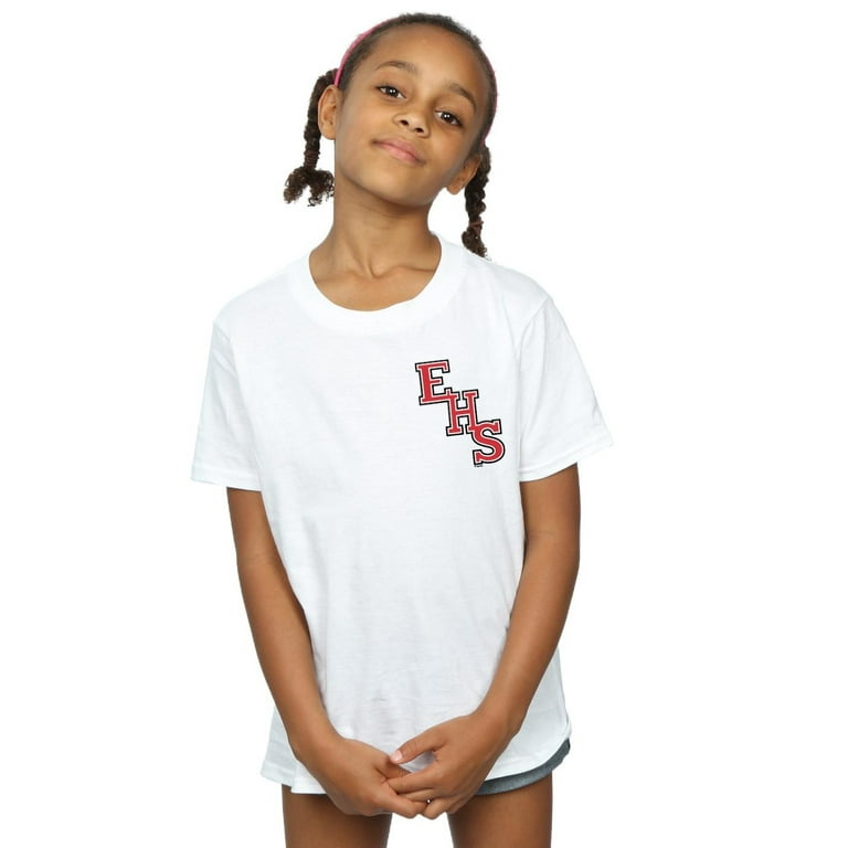 Disney Girls High School Musical The Musical EHS Logo Breast Print Cotton T- Shirt