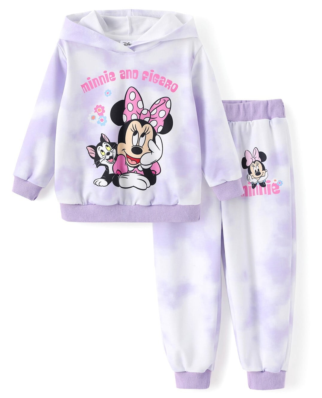 Disney Girls Hoodies Minnie Graphic Sweatshirts and Joggers Pants 2Pcs School Outfits Set Big Kids 7-8Y