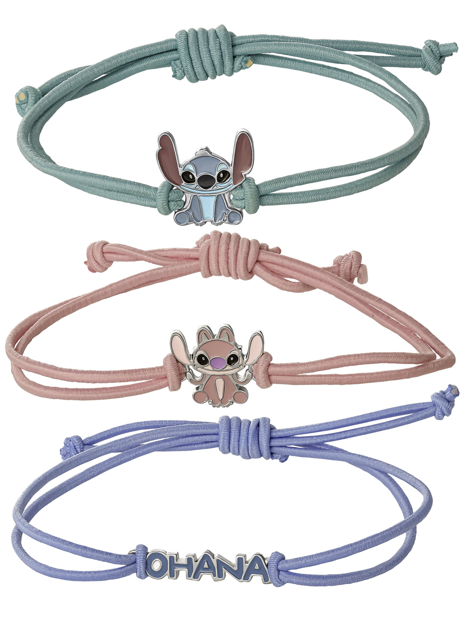 Disney Girls Lilo & Stitch Best Friends Bracelet Set of 3