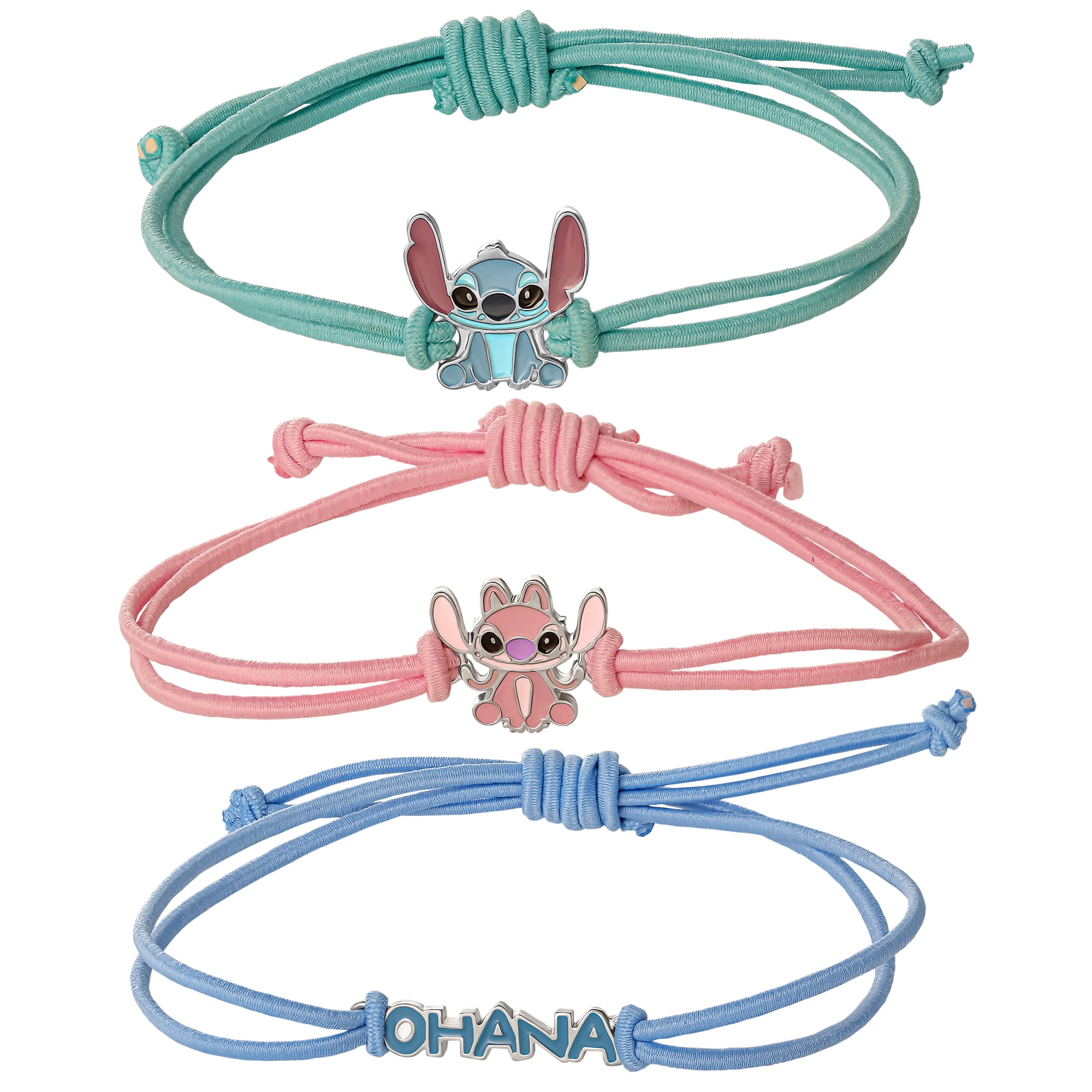 Disney Girls Lilo & Stitch Best Friends Bracelet Set of 3