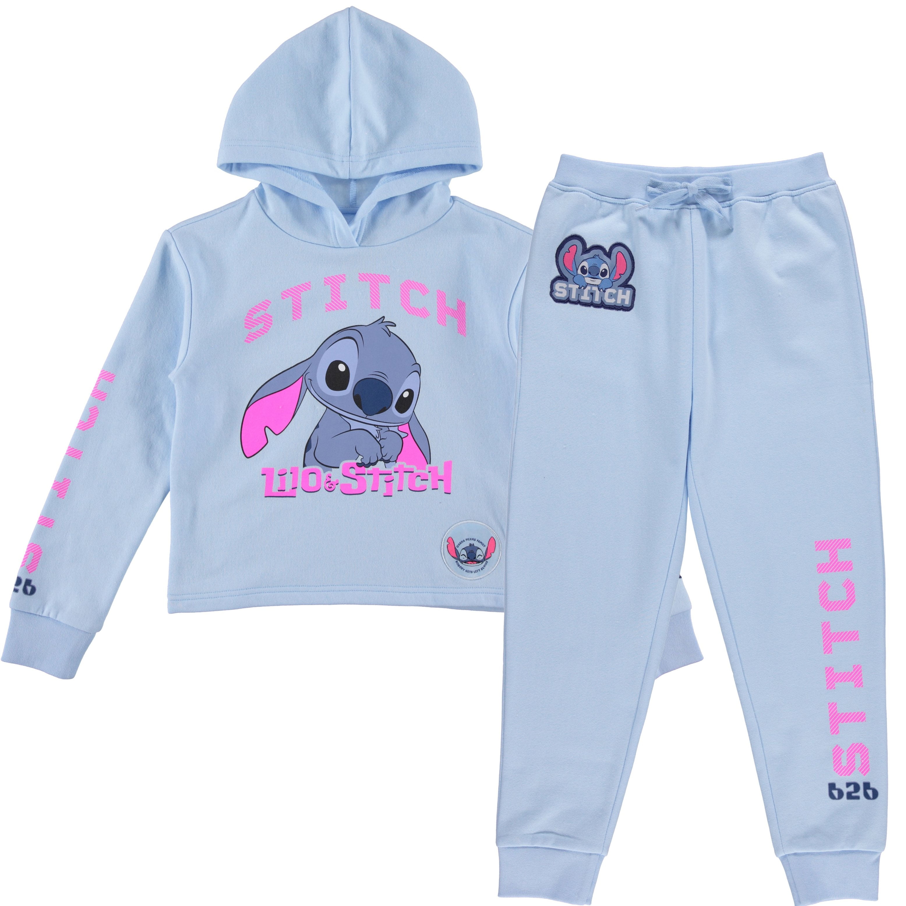 Disney Girls Lilo Stitch Clothing Set Stitch Sweatshirt Hoodie and Disney Girls Lilo Stitch Clothing Set Stitch Sweatshirt Hoodie and