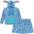 thumbnail image 1 of Disney Girls Lilo & Stitch Cosplay Hoodie Set - Stitch Costume Hoodie and Shorts Set -Little and Big Girl Sizes 4-16, 1 of 8