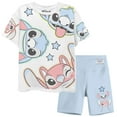 thumbnail image 1 of Disney Girls Lilo and Stitch Biker Shorts and T-Shirt- Little and Big Girls Sizes 4-16, 1 of 9