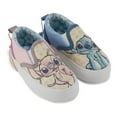 thumbnail image 1 of Disney Girls Lilo and Stitch Sneakers, Printed Angel and Stitch Slip-On Shoes for Kids Light Blue - 7, 1 of 6