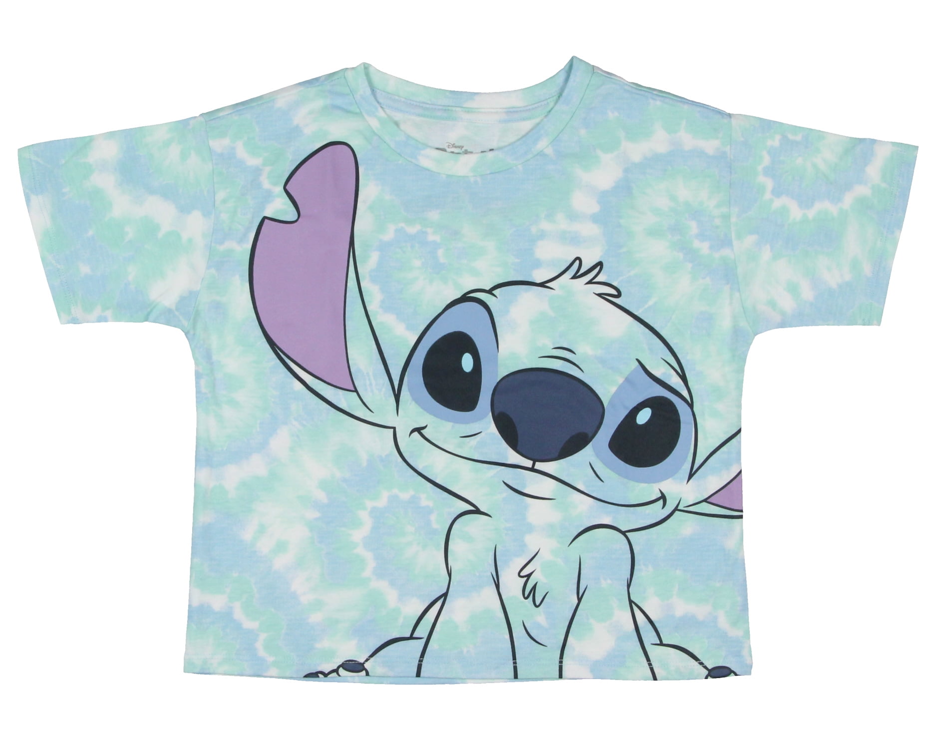 Disney Girls Lilo and Stitch Tie-Dye Stitch Smile Corner Kids T-Shirt ...