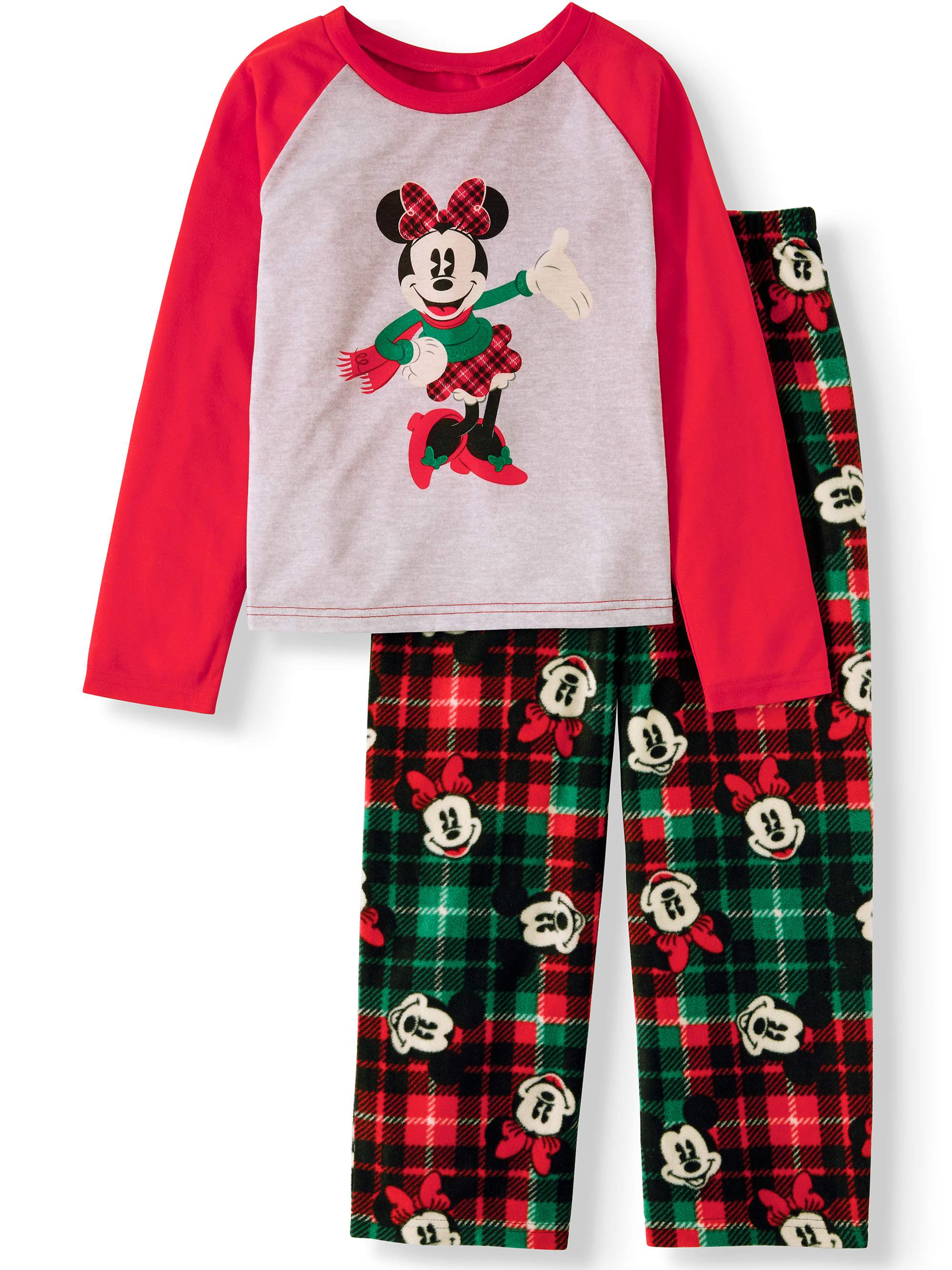 Disney Girls' Matching Christmas Family Pajamas, TwoPiece Set