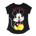 thumbnail image 1 of Disney Girls' Mickey Mouse Hands On Cheeks Glitter Accent T-Shirt, 1 of 3