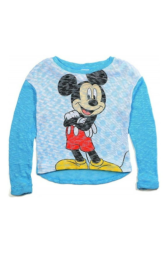 Girls' Mickey Mouse Lightweight Pullover Sweater (Little Girls & Big Girls)