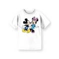 thumbnail image 1 of Disney Mickey and Minnie Girls Short Sleeve Graphic T-Shirt, Sizes 4-16, 1 of 4