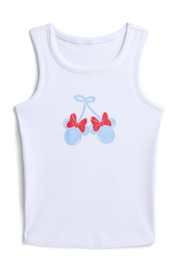 Minnie Mouse Girls Mineral Wash Graphic Tank Top, Sizes 4-16