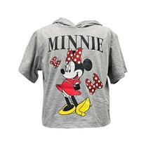 Disney Minnie Mouse Youth Girl's Hooded Fashion Top, XS-L