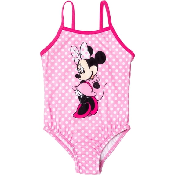 Disney Girls' Minnie Mouse 1 Piece Swimsuit