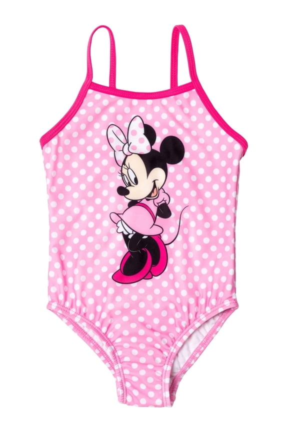 Girls' Minnie Mouse 1 Piece Swimsuit
