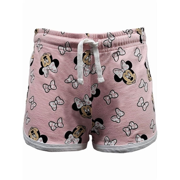 Disney Minnie Pink Bow Youth Dolphin Short, XS-L (Girl's)