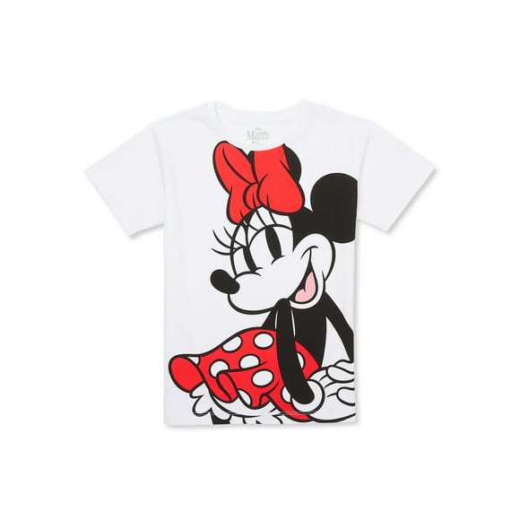 Disney Girls Minnie Mouse, Crew Neck, Short Sleeve, Graphic T-Shirt, Size 4-16