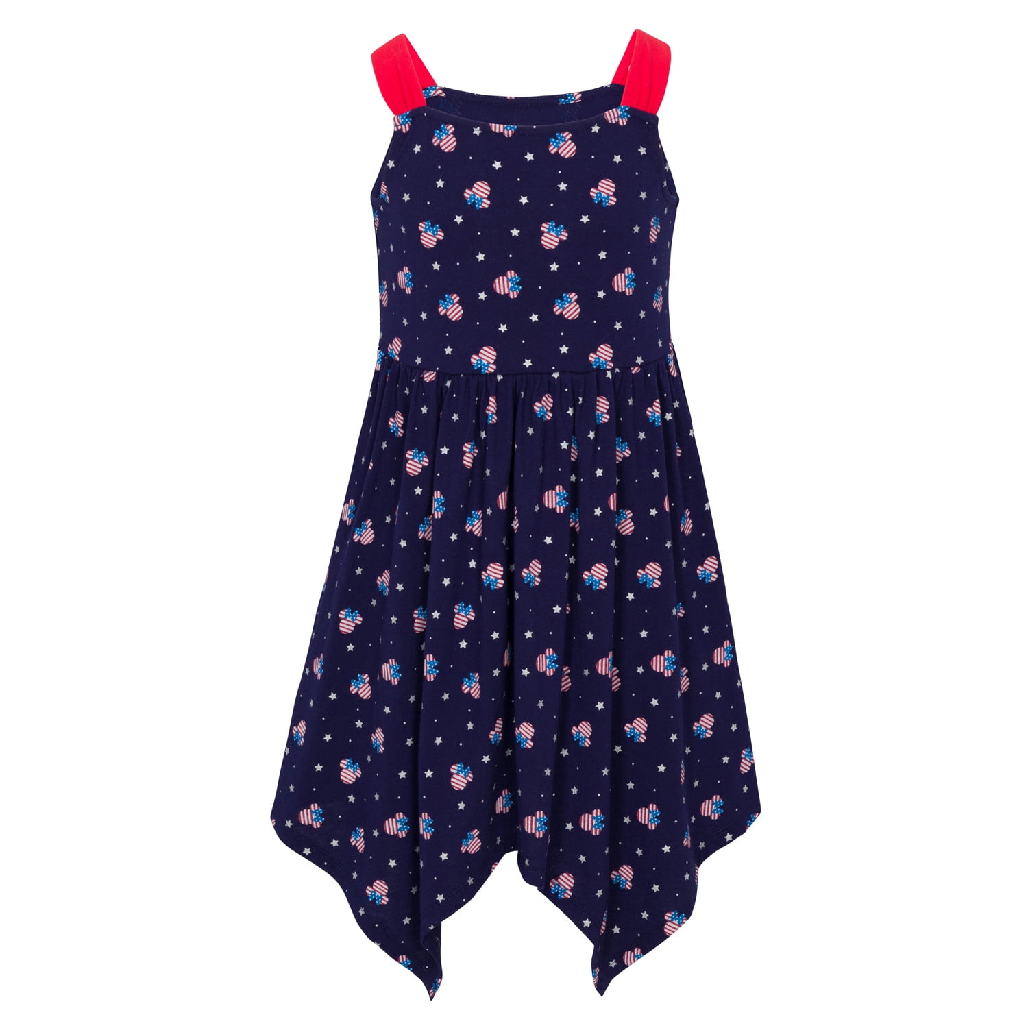 blue minnie mouse dress Girls - Striped/Minnie Printed Cotton - Size: 1-2Y Experience the joy and wonder it brings Disney Minnie Mouse Little Girls