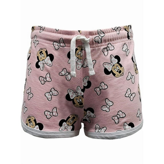 Disney Minnie Pink Bow Youth Dolphin Short, XS-L (Girl's)