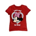 thumbnail image 1 of Disney Girls Minnie Mouse Love & Be Kind Red Valentines Day Shirt XL (14-16), 1 of 2