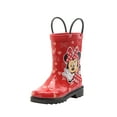 thumbnail image 1 of Disney Girls Minnie Mouse Rubber Rain Boots - Size 9 Toddler, 1 of 7