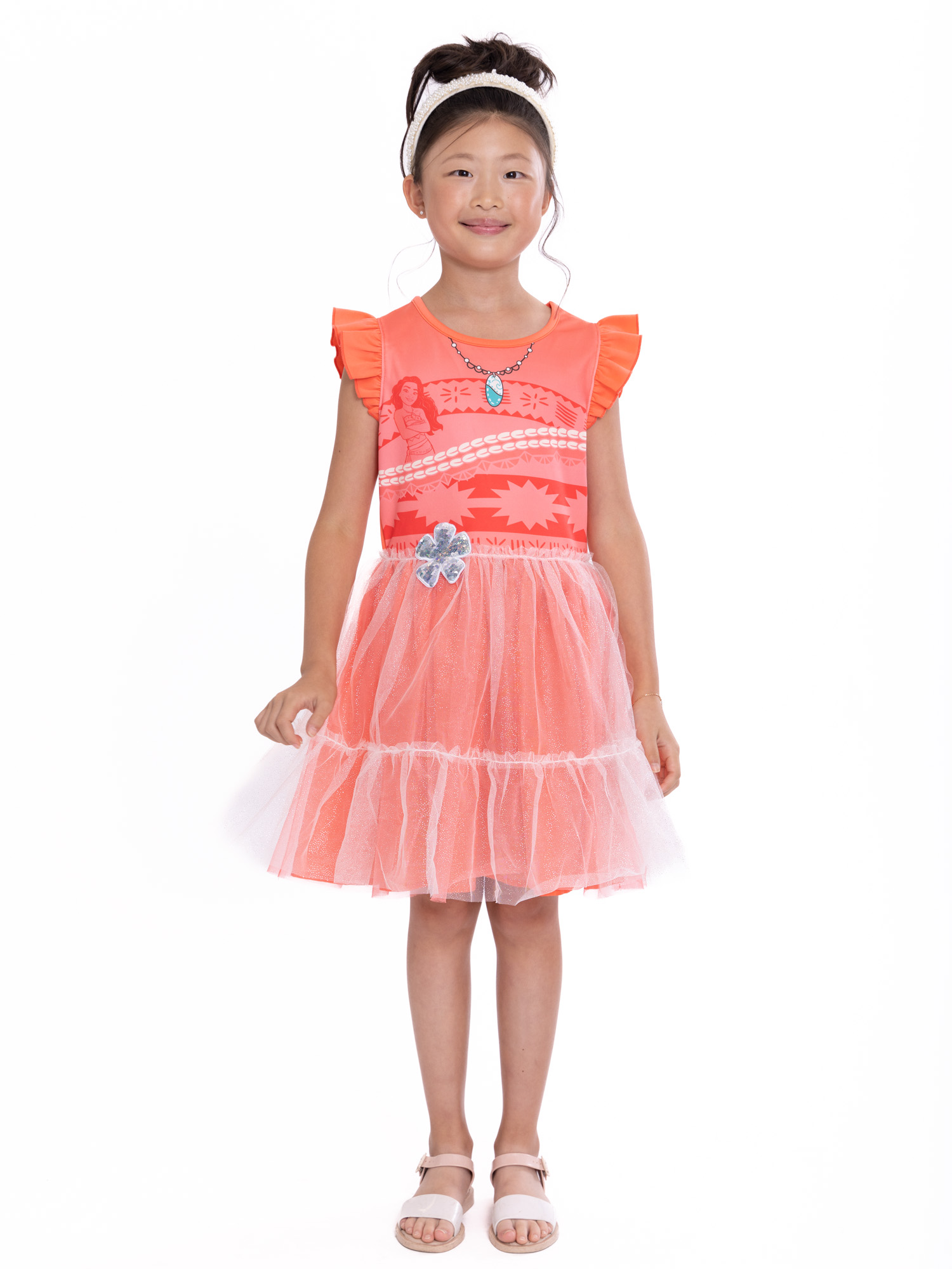 Disney Girls' Moana Princess Cosplay Dress, Sizes 4-16 - image 1 of 14