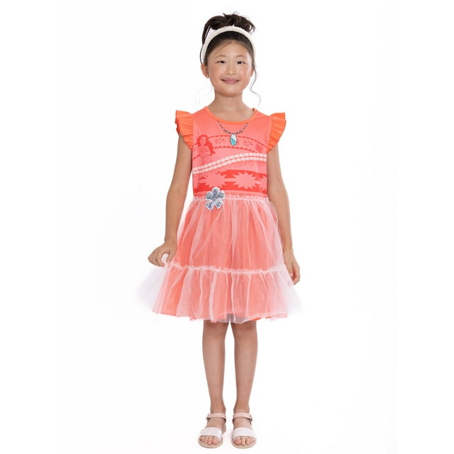 Disney Girls' Moana Princess Cosplay Dress, Sizes 4-16
