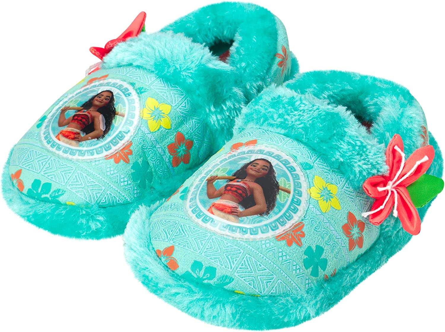 Disney Girls Moana Fuzzy Slippers Princess Moana Chile Ubuy