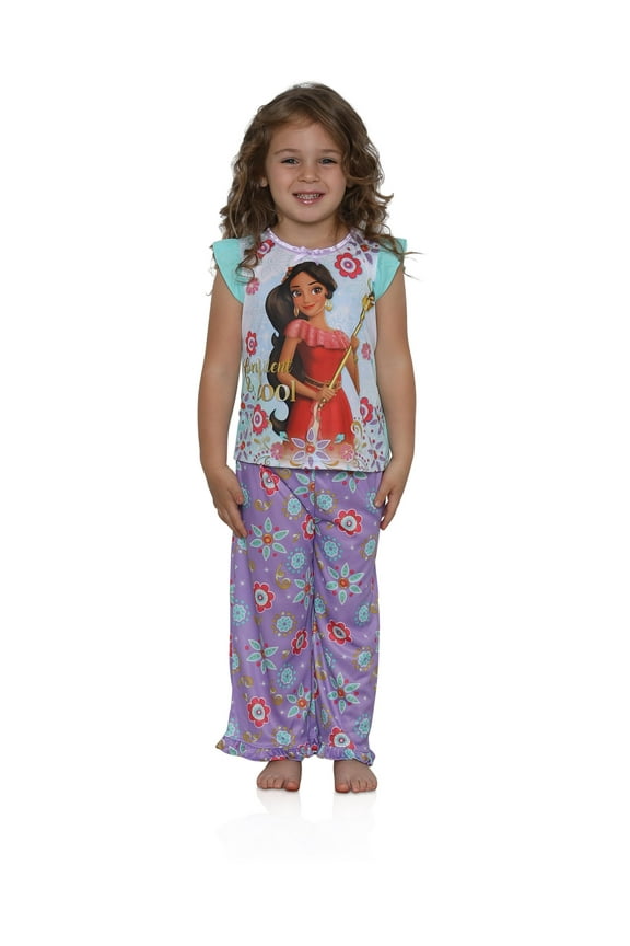 Girls Pajama Elena Of Avalor Top and Pants Holiday Sleepwear, Purple, Size: 2T