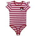 thumbnail image 1 of Disney Girls Pink Stripe Minnie Mouse Snap Bottom Bodysuit Tee Shirt Large 10-12, 1 of 1