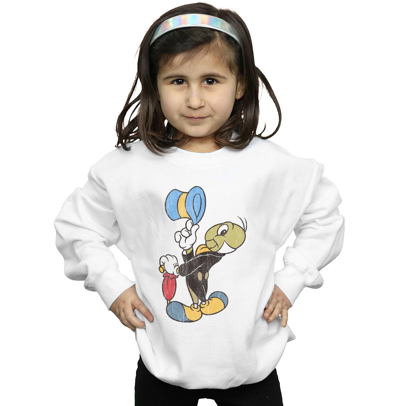 Disney Girls Pinocchio Jiminy Cricket Sweatshirt