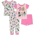 thumbnail image 1 of Disney Girls' Princess Four-Piece Cotton Pajama Set (2T), 1 of 6