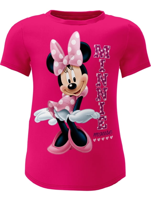Minnie Pink Youth Fashion Top, (Girl's) XS-L