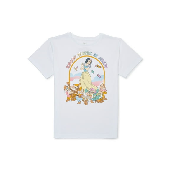 Disney Snow White Girls Short Sleeve Graphic T-Shirt, Sizes 4-16