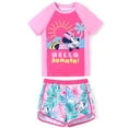 thumbnail image 1 of Disney Girls Swimsuits Minnie Graphic Swim Top and Shorts Bathing Suits 2 Pieces Sets Sizes 6-12, 1 of 12