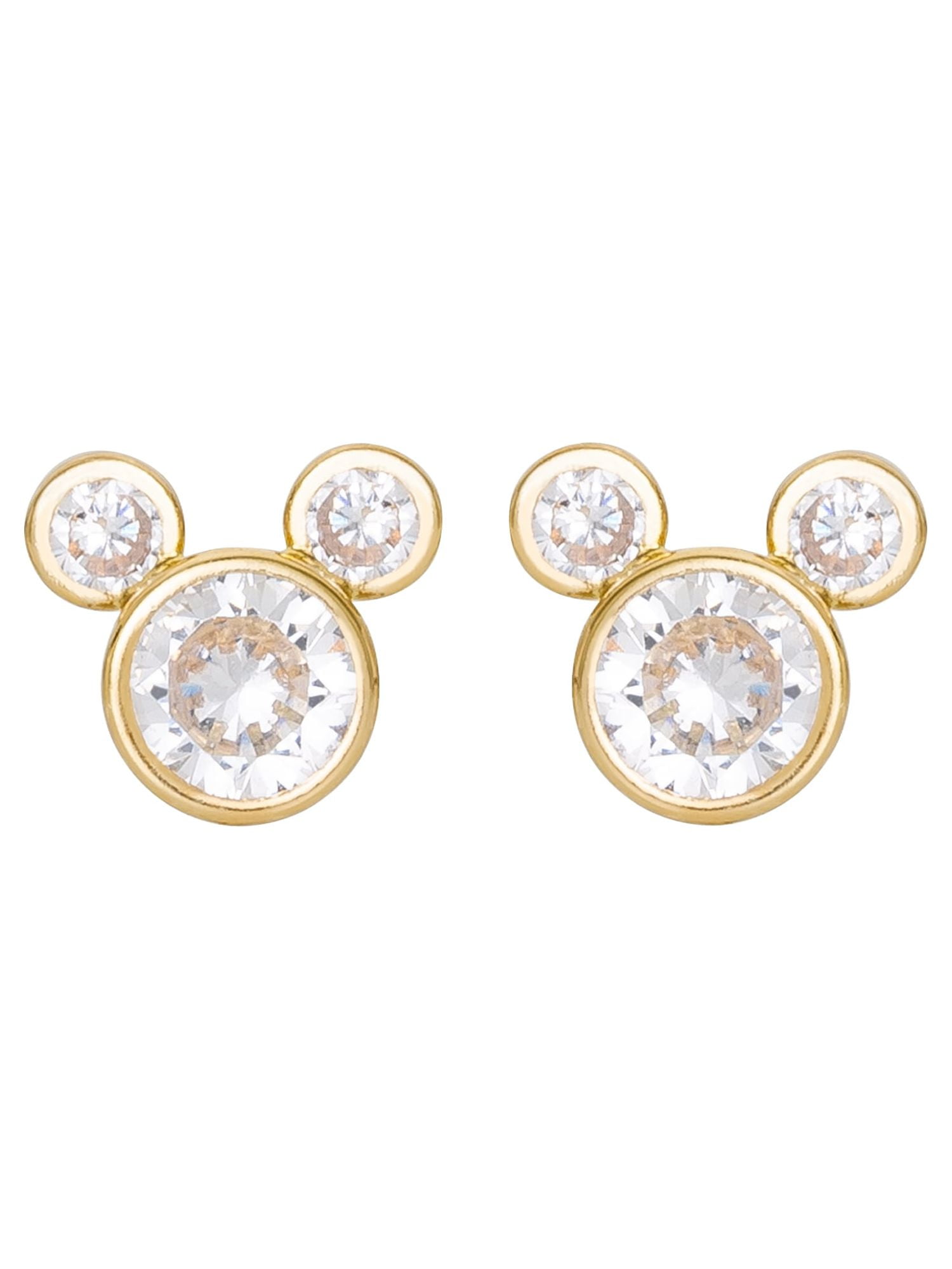 Disney Girls/Tween 10KT Yellow Gold Mickey Mouse Earrings