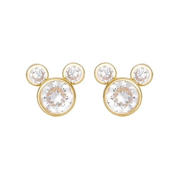 Disney Girls/Tween 10KT Yellow Gold Mickey Mouse Earrings