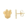 thumbnail image 1 of Disney Girls/ Tween 10KT Yellow Gold Minnie Mouse Earrings, 1 of 2