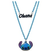 Disney- Girls/Tweens Lilo & Stitch "Ohana" Double Necklace