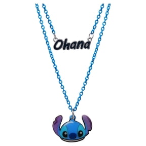Disney- Girls/Tweens Lilo & Stitch "Ohana" Double Necklace