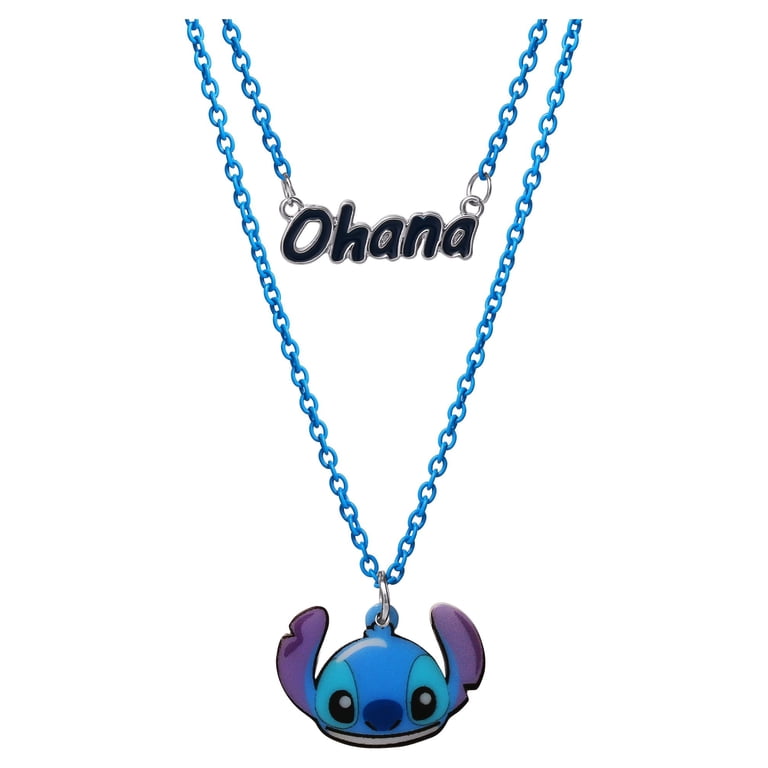 Disney Lilo & Stitch Ohana Double Necklace for Girls, Tweens