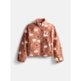 thumbnail image 1 of Disney Girls Winnie The Pooh Allover Print Fleece Zip Up Jacket, Size 4-16, 1 of 3