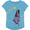 thumbnail image 1 of Disney Girls Wish Movie Asha & Star Short Sleeve T-Shirt-Sizes 2-16, Turquoise, 7-8, 1 of 1