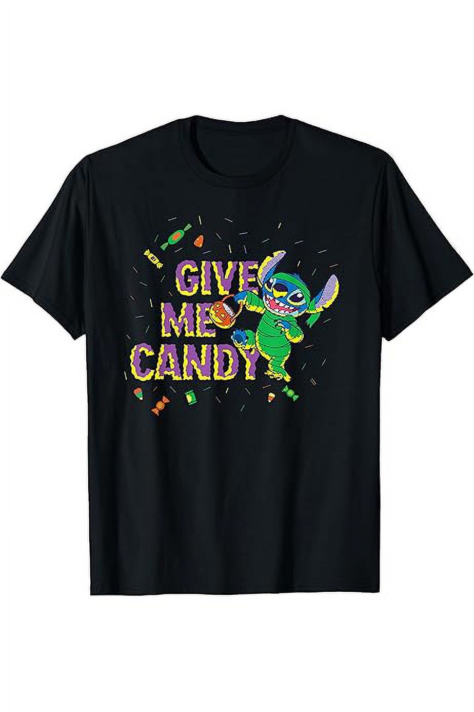 Disney Give Me Candy Stitch Shirt, Size 4Xl, Tee Dark Heather New