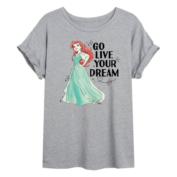 Disney - Go Live Your Dream Ariel - Women's Oversized T-Shirt