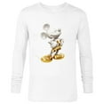 thumbnail image 1 of Disney Gold Mickey Mouse Pose - Long Sleeve T-Shirt for Men -Customized-White, 1 of 5