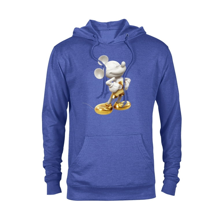 Disney Gold Mickey Mouse Pose Pullover Hoodie for Adults Customized Royal Heather Walmart