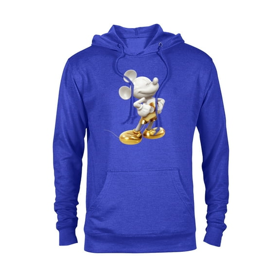 Disney Gold Mickey Mouse Pose - Pullover Hoodie for Adults -Customized-Royal Heather