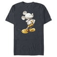 thumbnail image 1 of Disney Gold Mickey Mouse Pose - Short Sleeve Blended T-Shirt for Adults -Customized-Navy Heather, 1 of 5