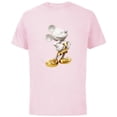 thumbnail image 1 of Disney Gold Mickey Mouse Pose - Short Sleeve Cotton T-Shirt for Adults -Customized-Soft Pink, 1 of 5