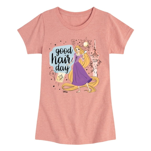 Disney - Good Hair Day  - Toddler & Youth Girls Short Sleeve Graphic T-Shirt