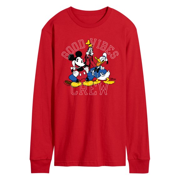 Disney - Good Vibes Crew - Men's Long Sleeve Graphic T-Shirt